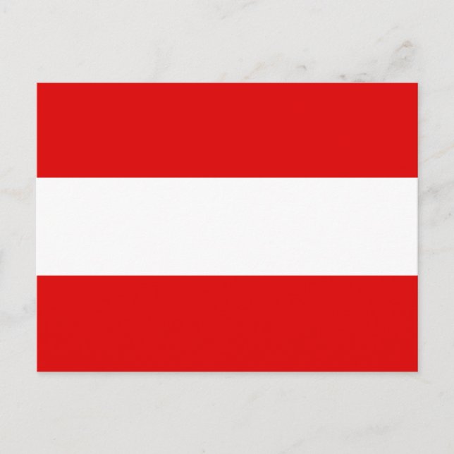 Austria Flag Postcard (Front)