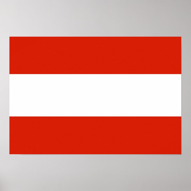Austria Flag Poster (Front)
