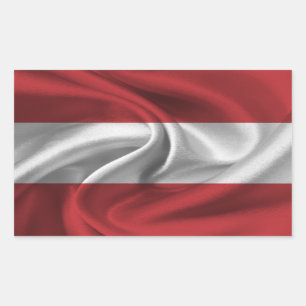 Austria Flag Rectangular Sticker