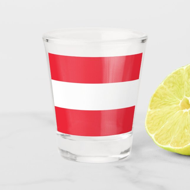 Austria Flag Shot Glass (Front)