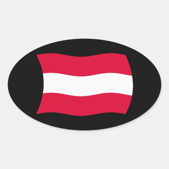 Austria Flag Sticker (Front)