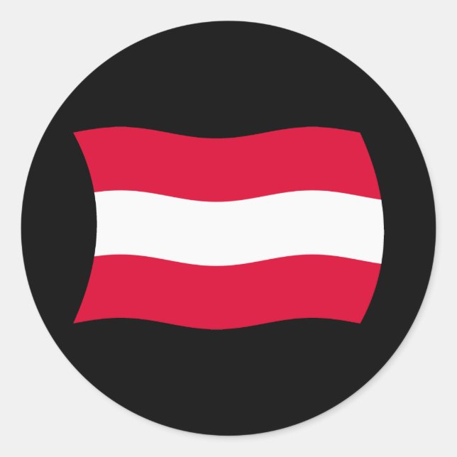 Austria Flag Sticker (Front)