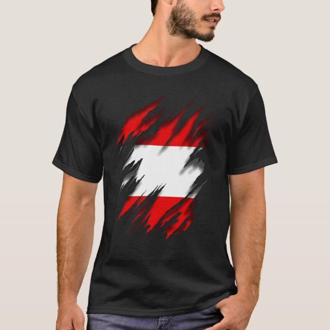 Austria Flag T-Shirt (Front)
