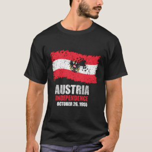 Austria Flag T Shirt Austrian Independence