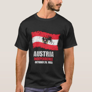 Austria Flag T Shirt Austrian Independence