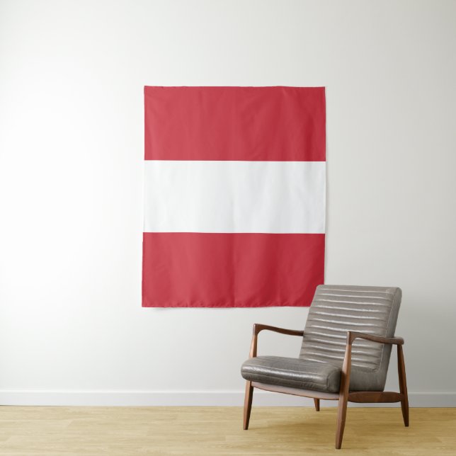 Austria flag tapestry (In Situ)