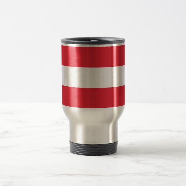 Austria Flag Travel Mug (Center)