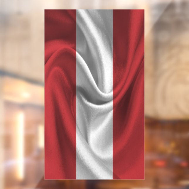 Austria Flag Window Cling (Sheet 2)