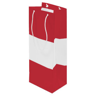 Austria flag wine gift bag