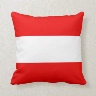 Austria Flag x Flag Pillow