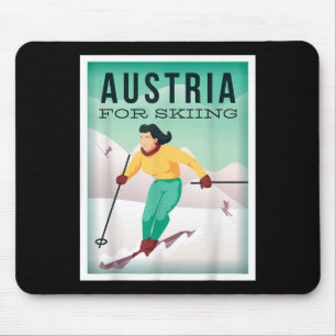 Austria For Skiing Pistensau & Skihaserl Get O Mouse Mat