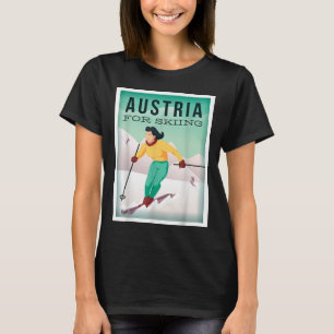 Austria For Skiing Pistensau &amp; Skihaserl Get O T-Shirt