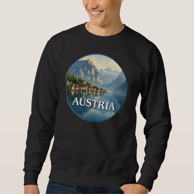 Austria Hallstatt European Union Sweatshirt (Front)