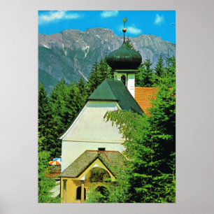 Austria, Heligewasser Church, Grossglockner Poster