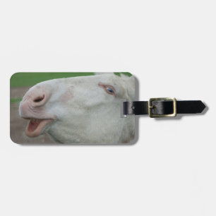 Austria-Hungarian White Donkey Luggage Tag