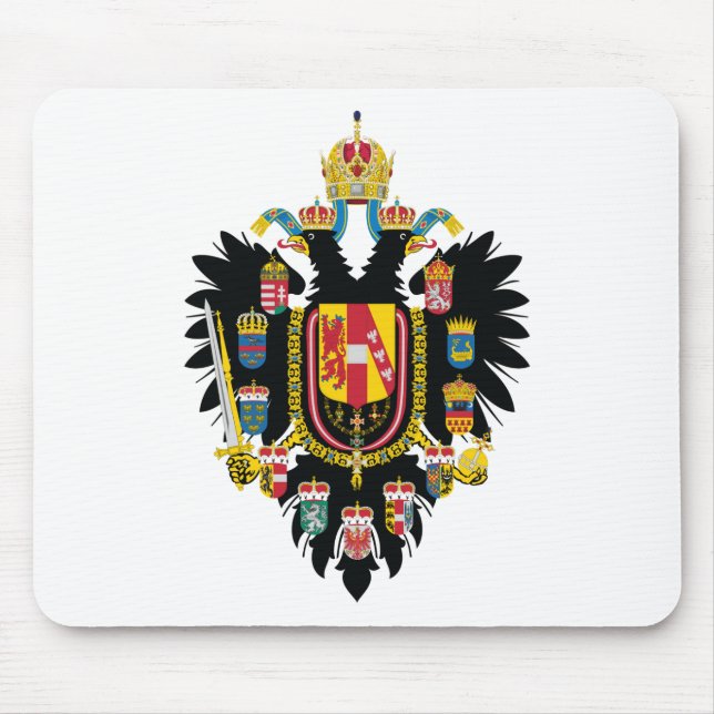 Austria Hungary Coat of Arms (1894-1915) Mouse Mat (Front)