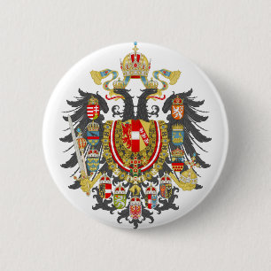 Austria-Hungary Coat of Arms 6 Cm Round Badge