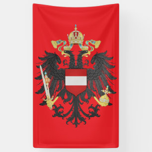 Austria Hungary Coat of Arms  Banner