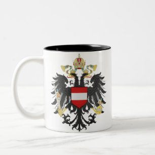 Austria Hungary Imperial coat of arms Two-Tone Coffee Mug