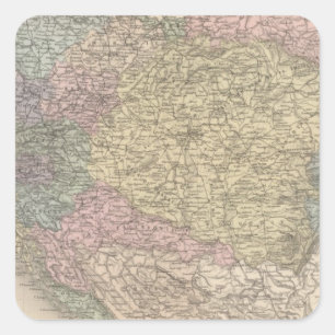 Austria Hungary Square Sticker