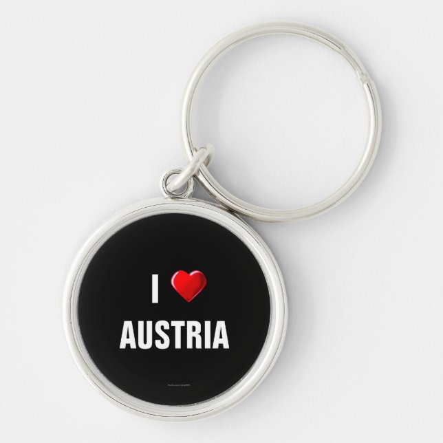 Austria: I Love Austria keychain (Front)