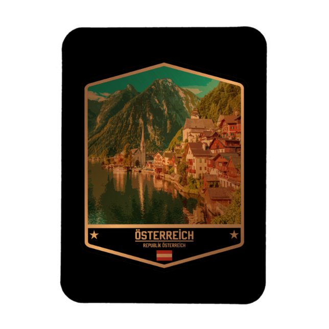 Austria Magnet (Vertical)