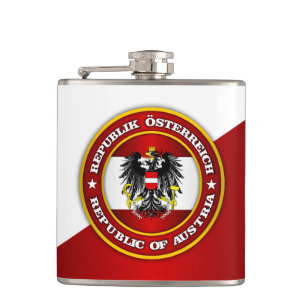 Austria Medallion Hip Flask