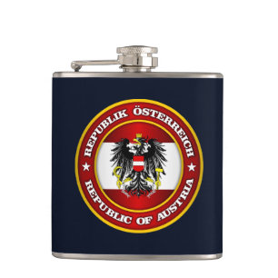 Austria Medallion Hip Flask