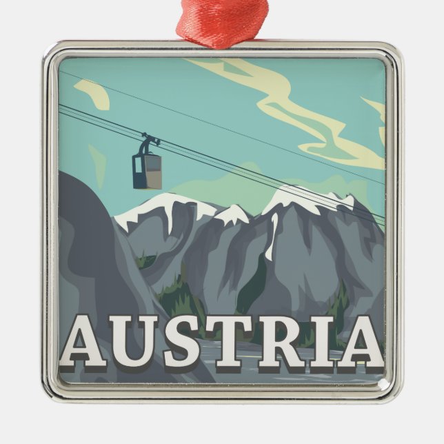Austria Metal Tree Decoration (Front)