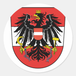 Austria mixed, Austria Classic Round Sticker