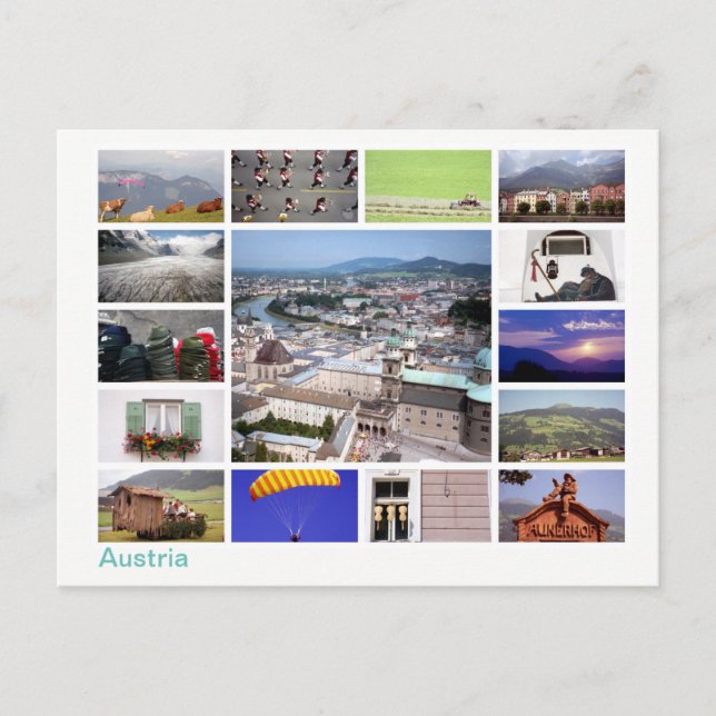 Austria multi-image postcard (Front)