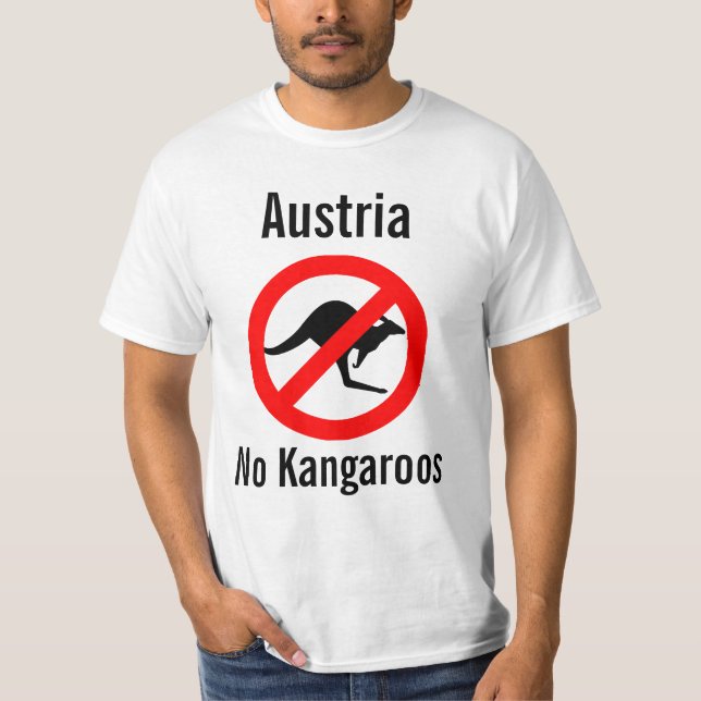 Austria no kangaroos shirt (Front)