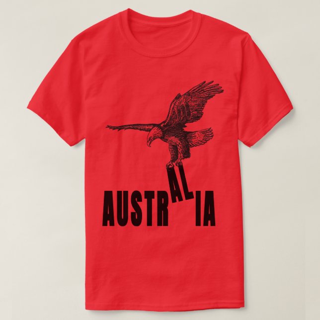 Austria not Australia Eagle T-Shirt (Design Front)