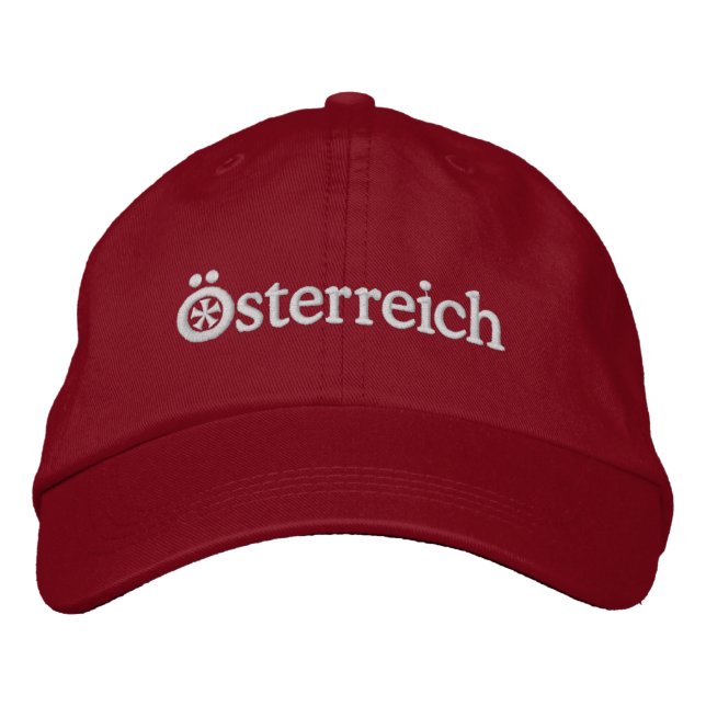 Austria  - Osterreich Embroidered Hat (Front)