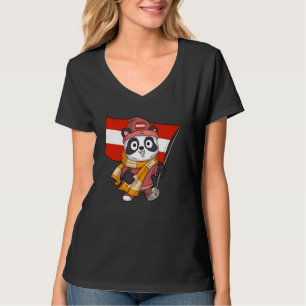 Austria Panda Bear Austrian Fans T-Shirt