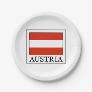 Austria Paper Plate