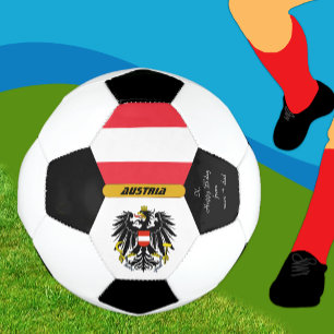 Austria Personalised, Flag, Photo Soccer Ball