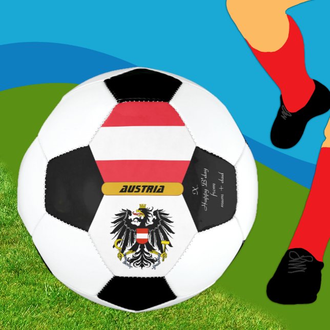 Austria Personalised, Flag, Photo Soccer Ball (Creator Uploaded)