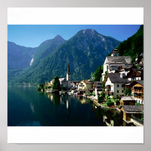 austria river poster