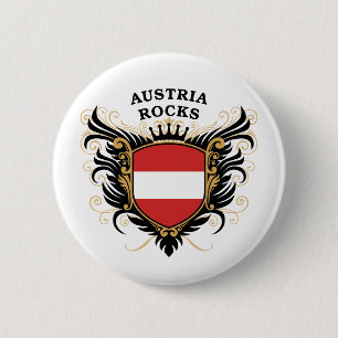 Austria Rocks 6 Cm Round Badge