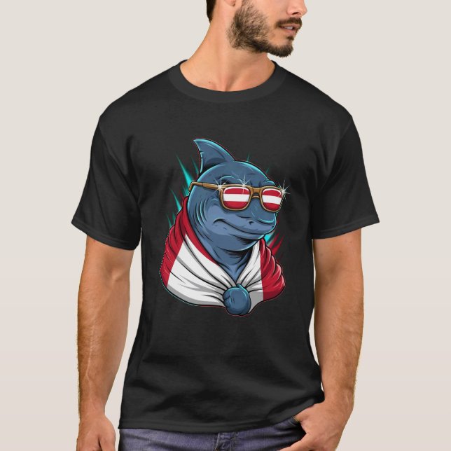 Austria Roots Austrian Flag 1 T-Shirt (Front)