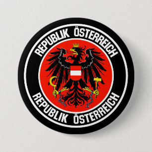 Austria Round Emblem 7.5 Cm Round Badge