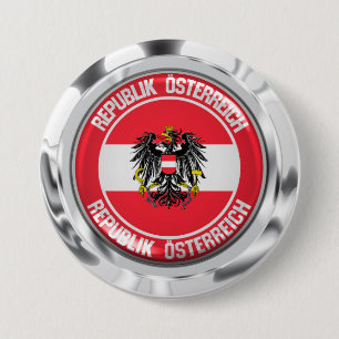Austria Round Emblem 7.5 Cm Round Badge