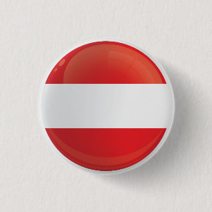 Austria  Round Icon Flag 3 Cm Round Badge