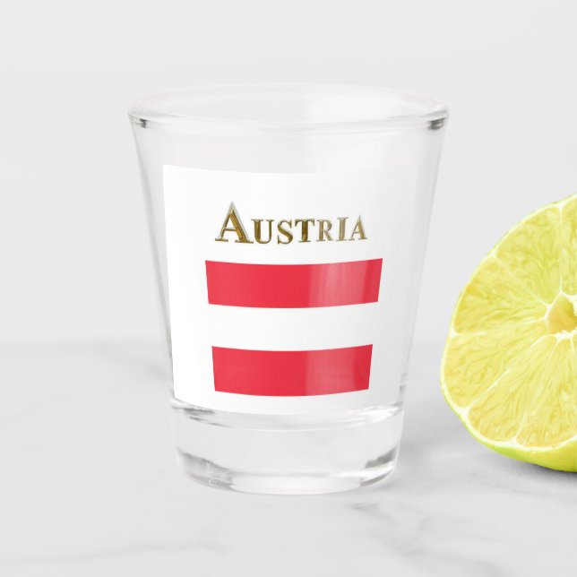 AUSTRIA SHOT GLASS  (Front)