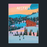 Austria ski postcard<br><div class="desc">Austria ski</div>
