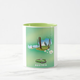 Austria Ski Travel poster Mug