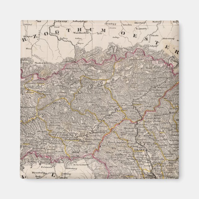 Austria, Slovenia Magnet (Front)