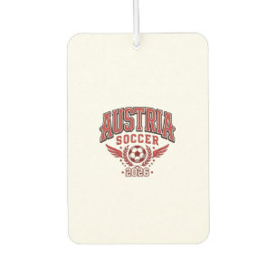 Austria Soccer 2026 Soccer Bold Country Typography Car Air Freshener
