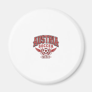 Austria Soccer 2026 Soccer Bold Country Typography Magnet